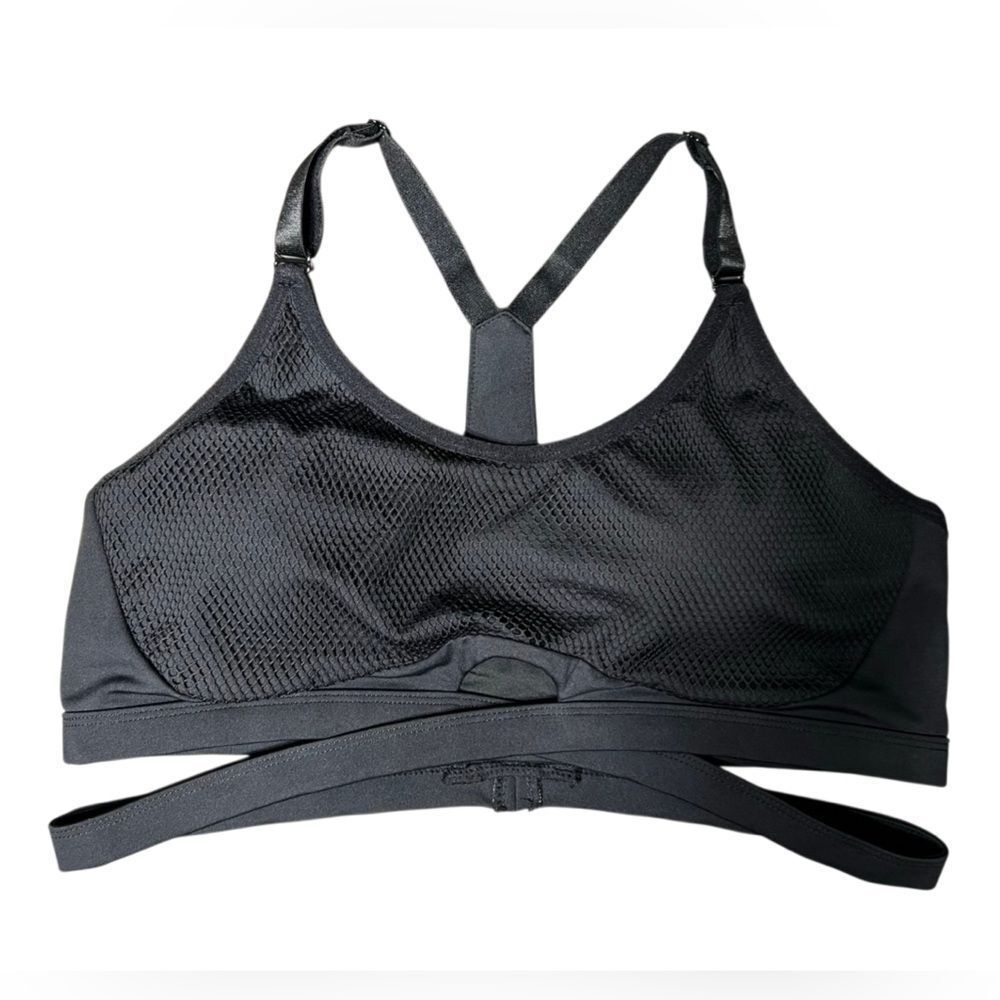 Rebel Builder Athletic Black Mesh Sports Bra Size XL